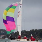 Bright kite on a dull day! | Doyle MacDiarmid Sails J24 NSW States 2017